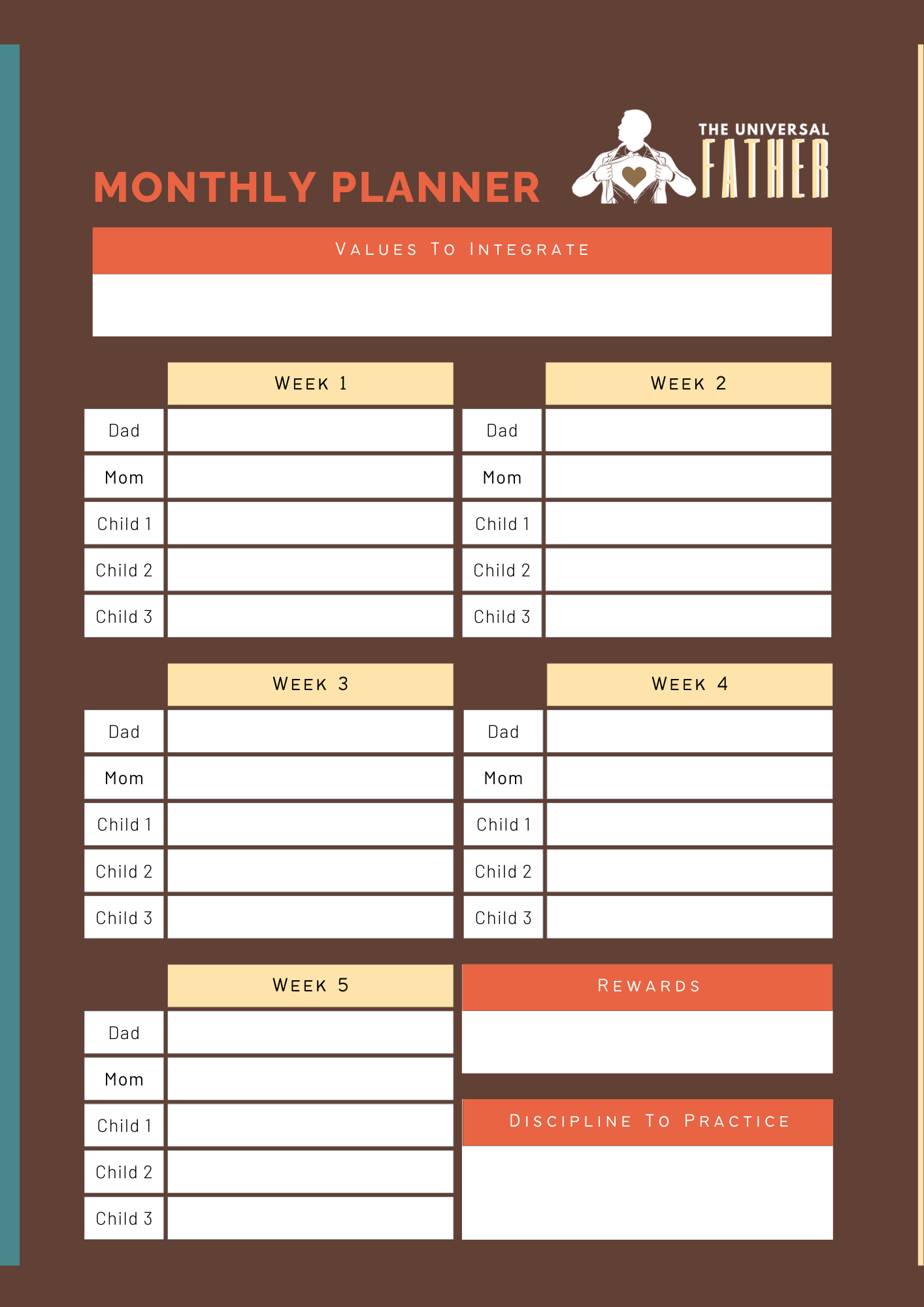 Monthly planner